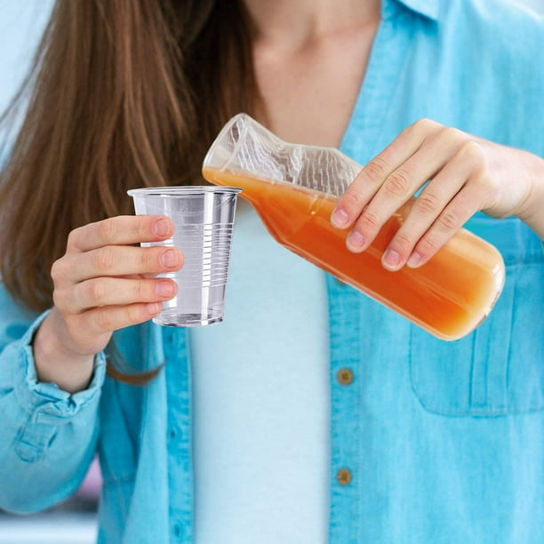 VASOS PLASTICOS TRANSPARENTES PARA AGUA FRIA