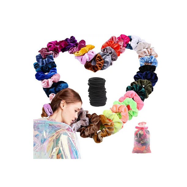 Ligas Para Cabello Scrunchies De Satén 60 Colores Bodega Aurrera En Línea 