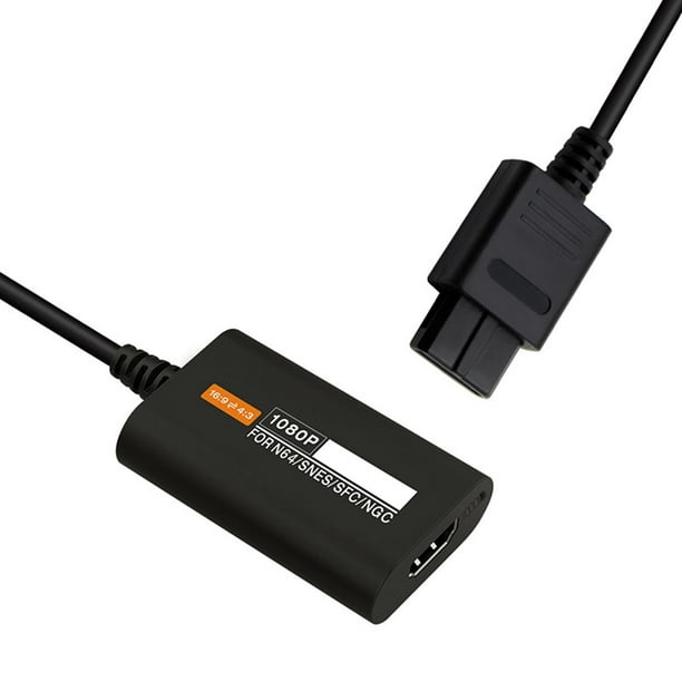 Adaptador convertidor HDMI de 1080P, entrada de TV, accesorios para  videojuegos, consola de juegos, Plug and Play N64 a HDMI, adaptador HDMI  para N64 Soledad Convertidor de adaptador de TV HDMI