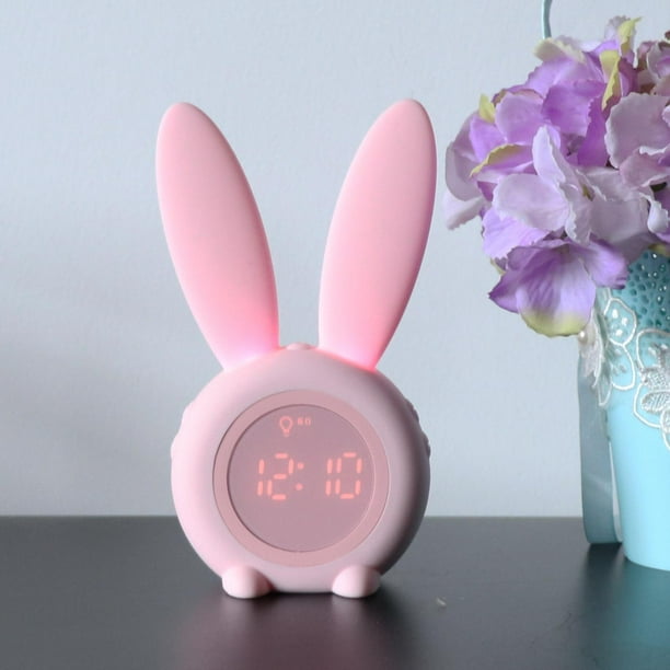 Reloj Despertador Con Luz Happyware Color Rosa