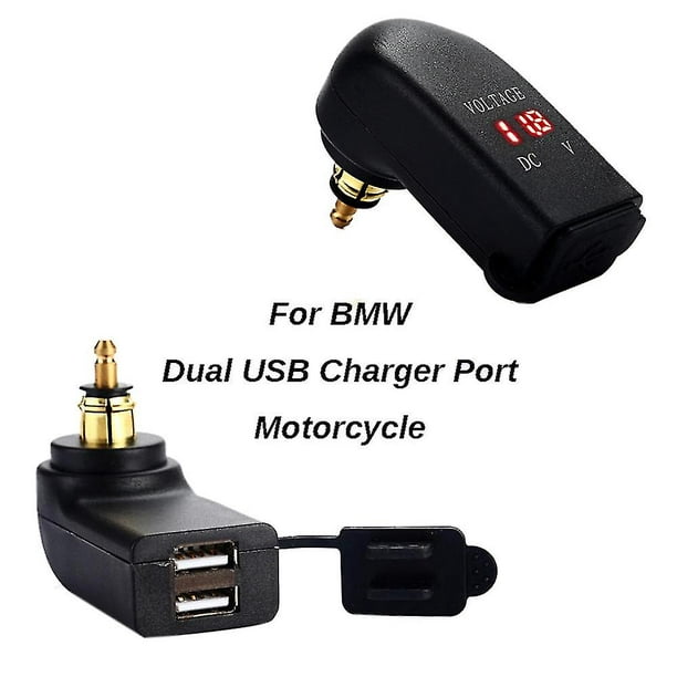 eMagTech Motorrad Dual USB Ladegerät Ersatz Kompatibel mit F800GS F650GS  F700GS R1200GS R1200RT USB Ladebuchse 2.4 A DC 12V-24V : : Auto &  Motorrad