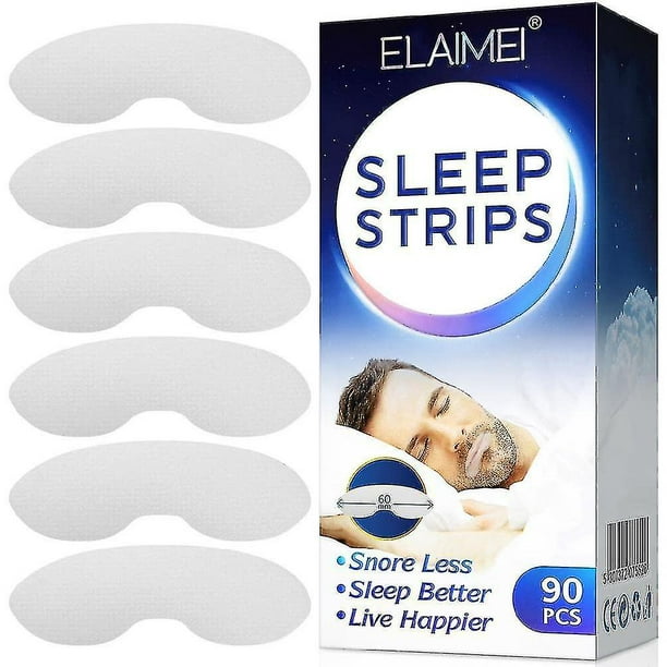 Paquete de 64 tiras para dormir para dormir cinta bucal para