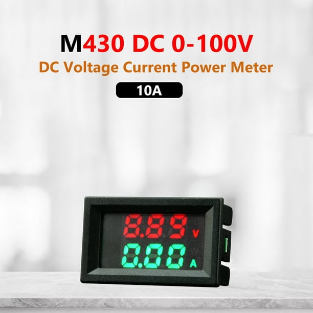 Medidor de voltaje y corriente DC 0-100V 0-10A