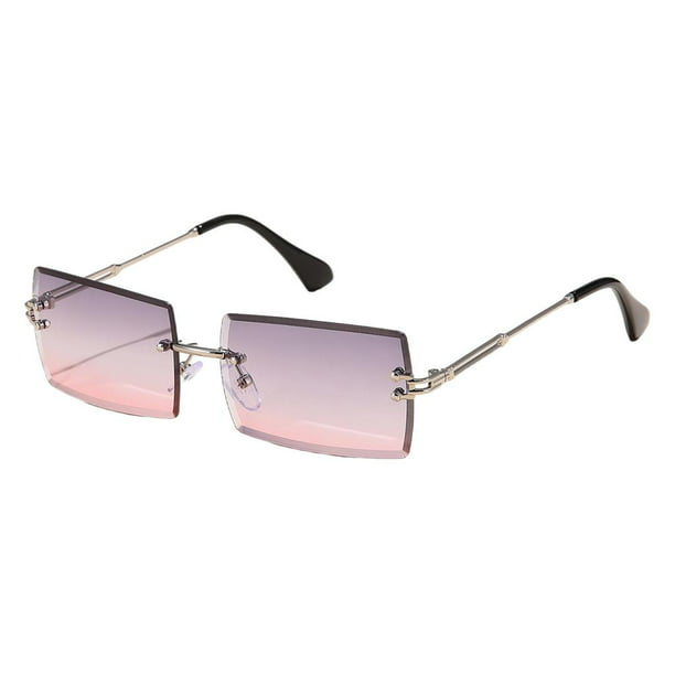 gafas lentes espejuelos de sol para mujer rectangulares moda
