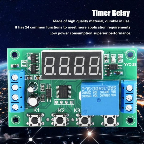 12V LED automatización temporizador Control interruptor relé