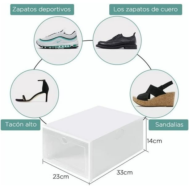 Cajas Organizadoras Cajoneras Apilables Para Zapatos 12 Pzs