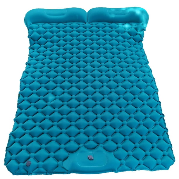 Colchoneta para dormir doble Colchón inflable portátil para 2 personas Azul eléctrico Zulema Cojín dormir | Bodega Aurrera en línea