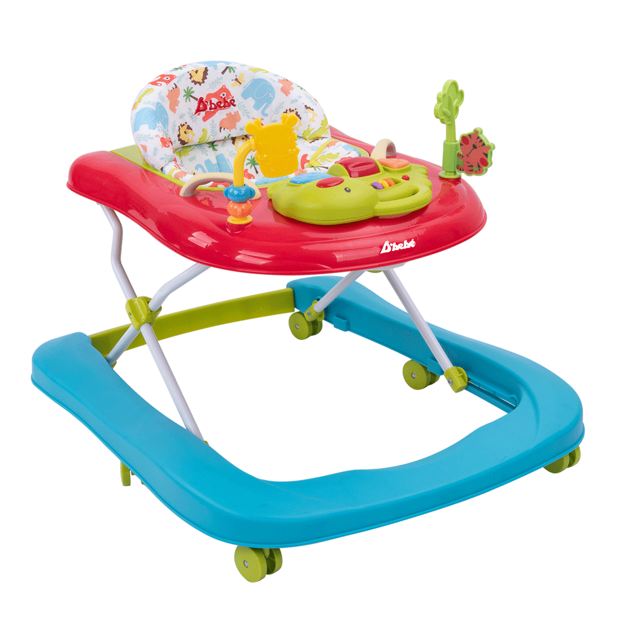 Andadera Caminadora Jungle 2 en 1 Rojo D