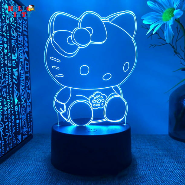  Fanrui Puntada de anime de dibujos animados – 3D LED bonita  lámpara de puntada – 16 colores Smart Touch Control remoto luz nocturna –  Decoración de mesa de dormitorio para niños