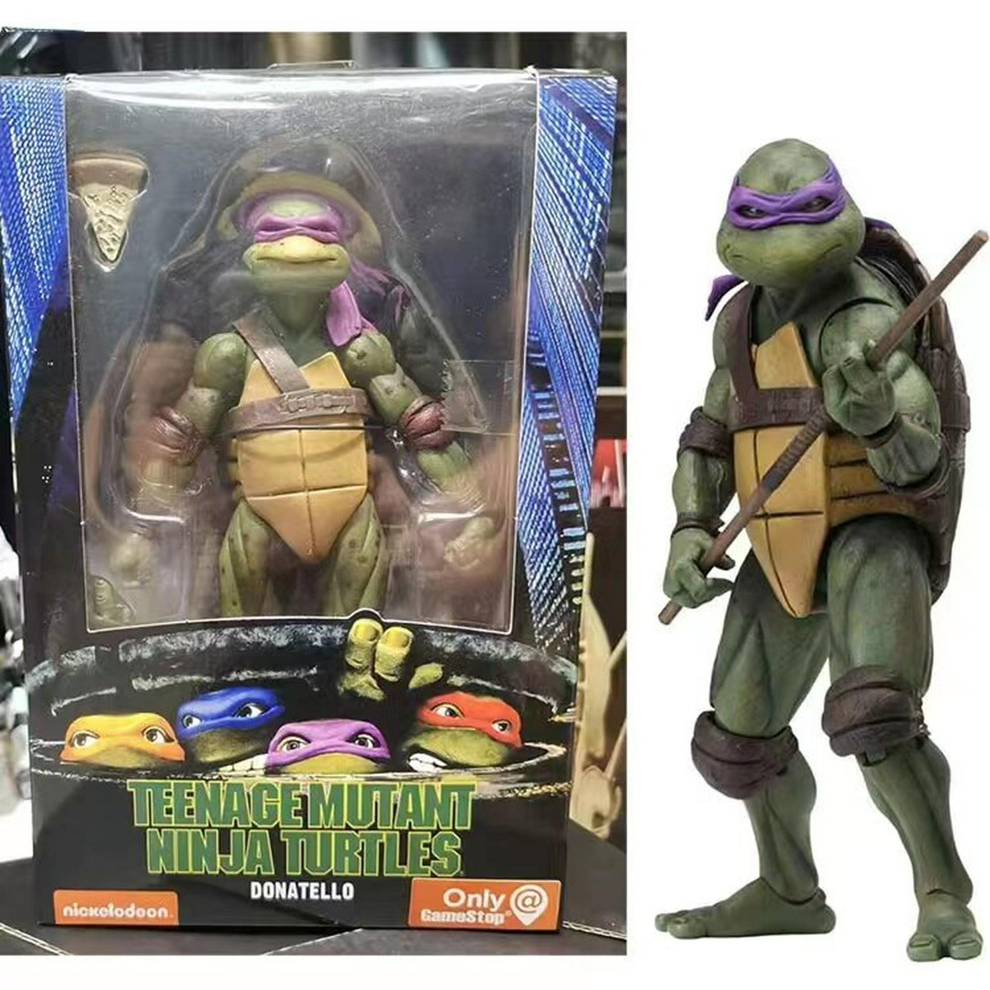 Figuras de acción de Tortugas Ninja Mutantes adolescentes, colección de  adornos, Anime TMNT Donatello Leonardo Raphael Krang, modelo de Juguetes