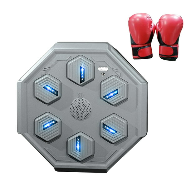 Máquina de de reacción montada en la pared para entrenador de boxeo con de  pared de boxeo musical BT dual y guantes shamjiam entrenador de boxeo
