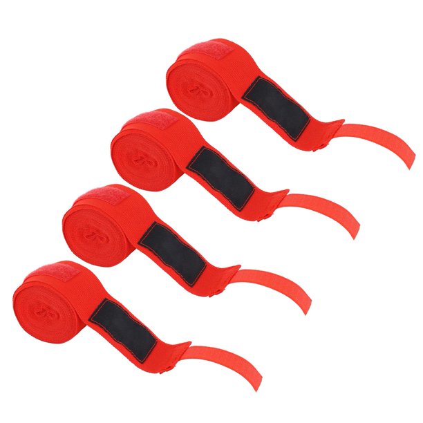 4 vendas deportivas para manos, vendas elásticas para boxeo, vendas  transpirables para manos de boxeo MMA para hombres y mujeres, rojo, 5M