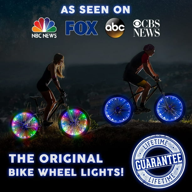 Juego de 2 luces LED iluminadas para llantas de bicicleta Hot Wheels Rojo  Verde