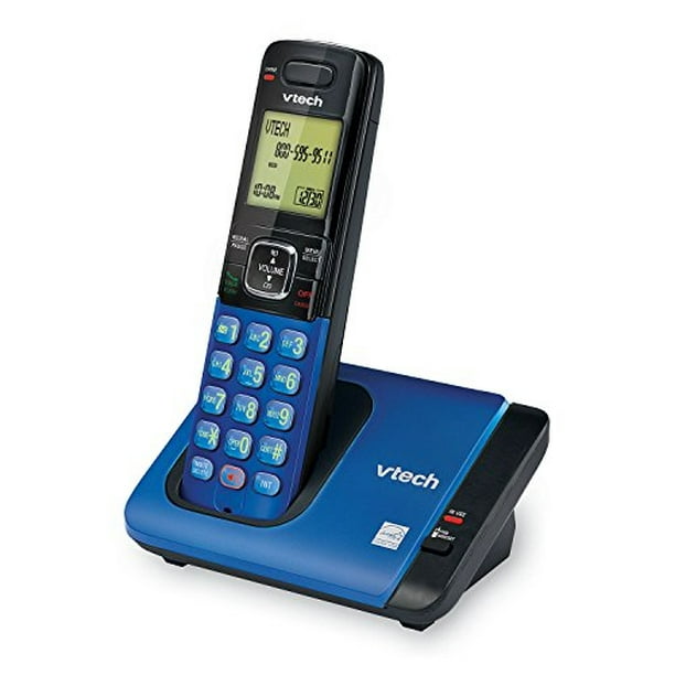 VTech Teléfono inalámbrico DECT 6.0 - Pantalla azul, botones grandes,  dúplex completo, identificación de llamadas, montaje en pared fácil, rango  de