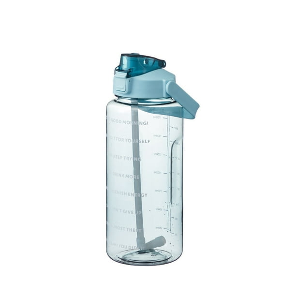  Botella de vidrio para agua con marcador de tiempo
