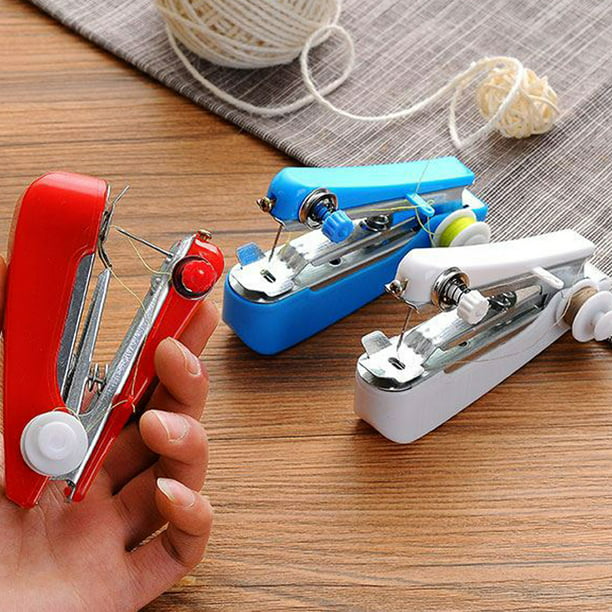Mini máquina de coser Manual portátil para ropa, herramientas de