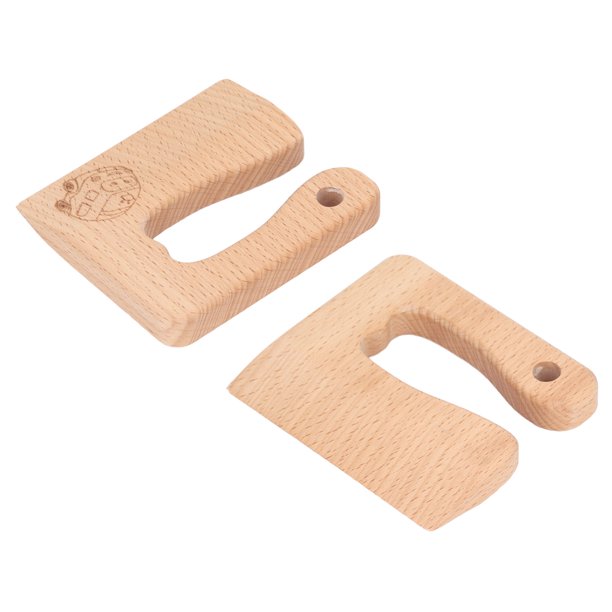 Cuchillo de madera seguro para niños, juguete educativo Montessori