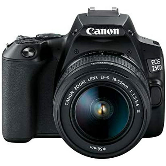 cámara dslr canon eos 250d rebel sl3 con lente de cc canon 3454c009