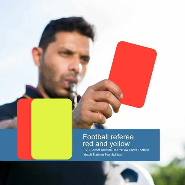 Árbitro de fútbol de PVC, tarjetas rojas y amarillas, herramienta de  entrenamiento para partidos de fútbol (2 uds) Tmvgtek Otros Deportes y  Recreación
