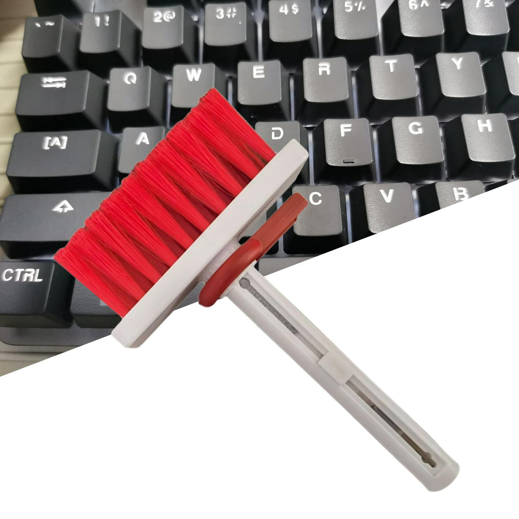 Limpiador de teclado, kit de cepillo de limpieza de teclado 5 en 1, cepillo  suave, limpiador de teclado, removedor de polvo, herramientas de limpieza
