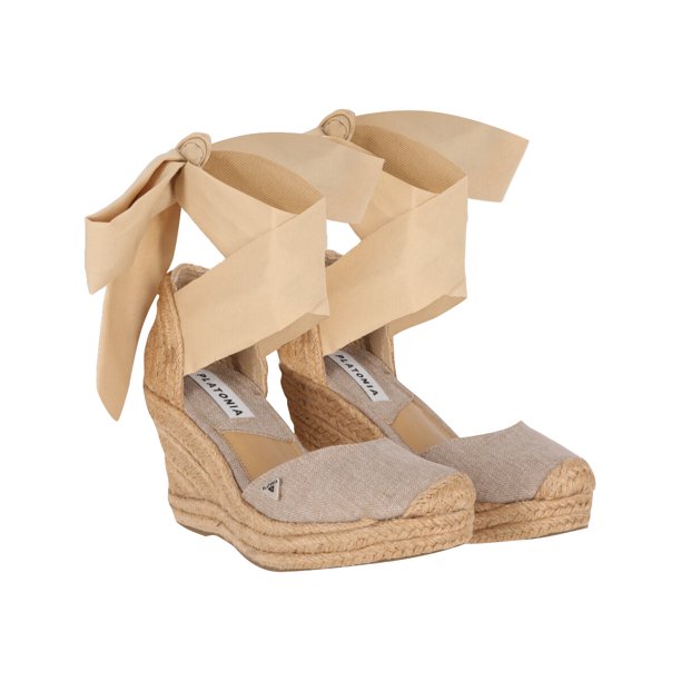 Alpargata De Plataforma Con Yute Para Mujer Color Beige Platonia  CARLOTA-02-BEIGE