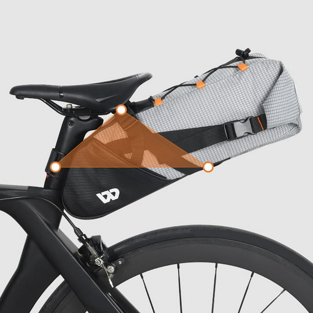 ROCKBROS Alforjas de bicicleta impermeables para bicicleta, bolsa para  portabicicletas traseras de gran capacidad, para ciclismo, viajes