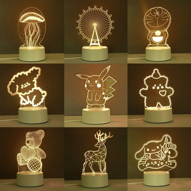 Lámpara de fotos personalizada con luz LED 3D grabada con nombre y  palabras, letrero de luz acrílica, soporte de madera, lámpara de mesa para  mamá