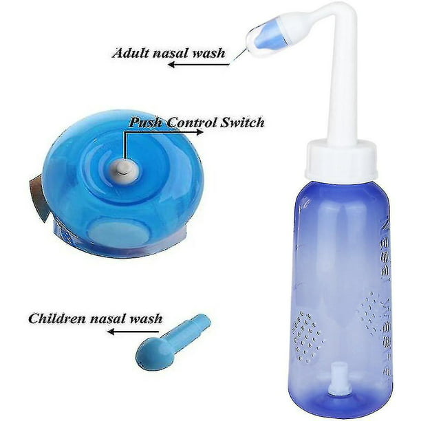 250 ML IRRIGADOR nasal frasco enjuague lavado nasal limpiador de nariz  evitar alérgico LS EUR 6,89 - PicClick ES