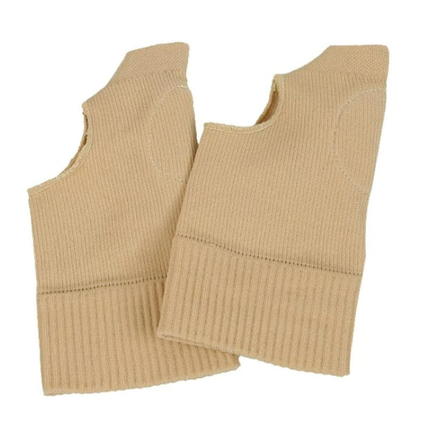 Guantes de compresión beige. Un par