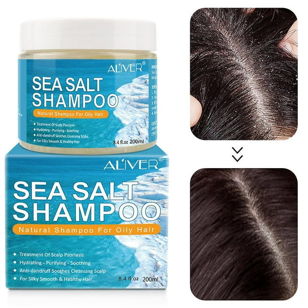 Champú de sal marina Natural, tratamiento capilar, champú para el cuero  cabelludo, psoriasis, picazón, caspa para hombres y mujeres YONGSHENG  8390605607387