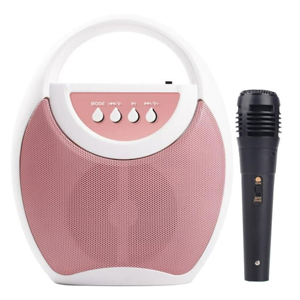 Micrófono de karaoke para niños, inalámbrico, altavoz Bluetooth, juguete de  máquina de cantar, para niña