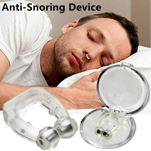 Dispositivo magnético antironquidos para dejar de roncar, Clip para la  nariz, fácil de respirar, mejora la ayuda para dormir, dispositivo de