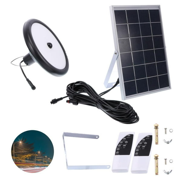 Luces solares para interiores y hogares, luz LED solar inteligente para  techo/colgante con control remoto, luz blanca fría integrada/blanca cálida