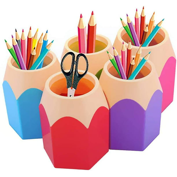 Bolígrafo 1x1 y ABC con 12 lápices de colores triangulares Estuche para  lápices para niños portalápices organizador de escritorio niña niño -   México