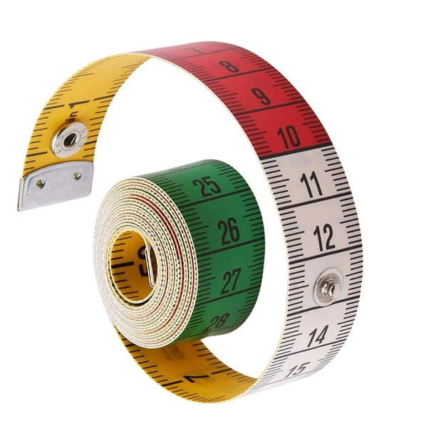  Cinta métrica suave para medir el cuerpo, cinta métrica de  doble escala de 60 pulgadas (59.1 in) : Herramientas y Mejoras del Hogar
