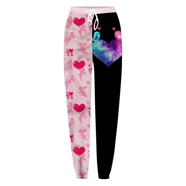 Pantalones de Cintura Elástica Con Bolsillo Estampado Informal A La Moda  Para Mujer, Pantalones Largos Rectos, Pantalones de Chándal Odeerbi ODB-6