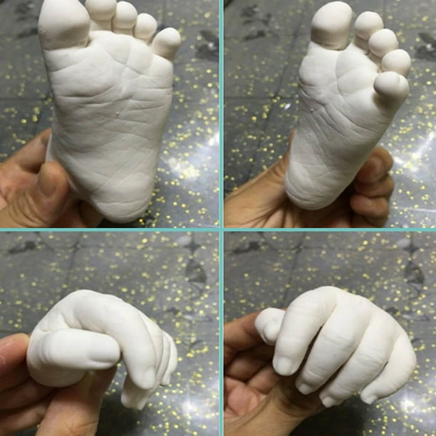 Manos de yeso Kit de yeso, Kit de molde de yeso manos 3D, Juego de moldes  de manos