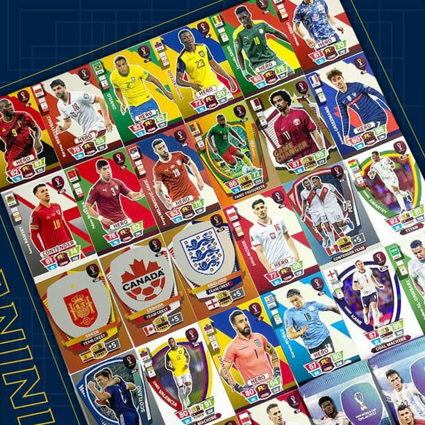 $15.000./ Caja de 50 cartas de futbol de super estrellas diseño dorados de  diferentes países (ver imágenes siguientes) diseño y calidad…