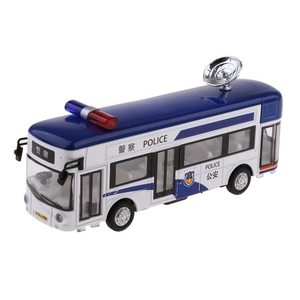  Autos de juguete de autobús fundido a troquel 1/42, vehículos  de juguete de autobús urbano de metal con puertas iluminadas y abiertas  para niños y niñas, 11.8 pulgadas : Juguetes y Juegos