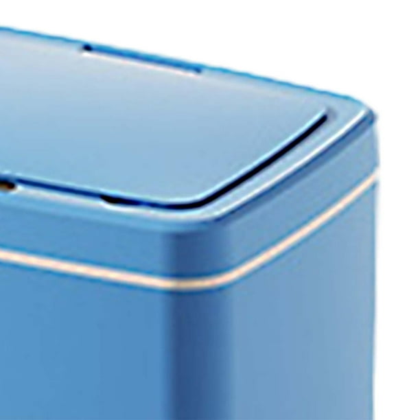 Cubo de Basura Doméstica 16L con Tapa Azul