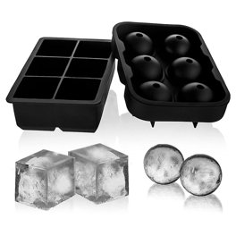 Firlar Molde para hacer hielo de Calavera, bandeja de bolas de huesos,  utensilios para dulces de cocina, utensilios de cocina, Bola de hielo 3D de  silicona de 4 rejillas 