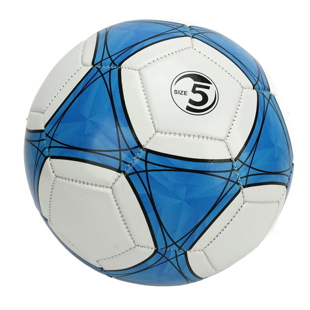 VGEBY Balones de fútbol, balón de fútbol de color azul y blanco, grueso,  tamaño 5, pelota de fútbol de entrenamiento para niños para examen de juego