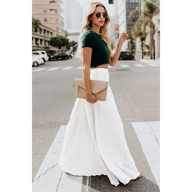 Falda plisada blanca – Kochi Shop