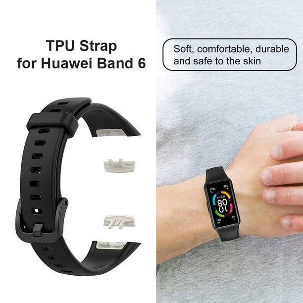 2 piezas de repuesto de correa para HUAWEI Band 6 pulsera de TPU para HONOR Band  6 Universal Accesorios Electrónicos