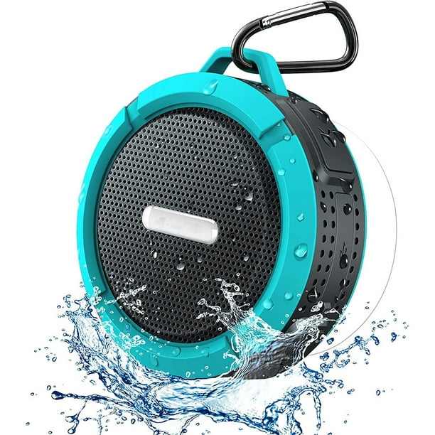 Altavoz Bluetooth resistente al agua, altavoz de ducha con sonido estéreo  fuerte Bluetooth, pequeño altavoz portátil con clip y ventosa para baño,  playa, kayak, bicicleta, niños Zhivalor ZGHOTTO-0124