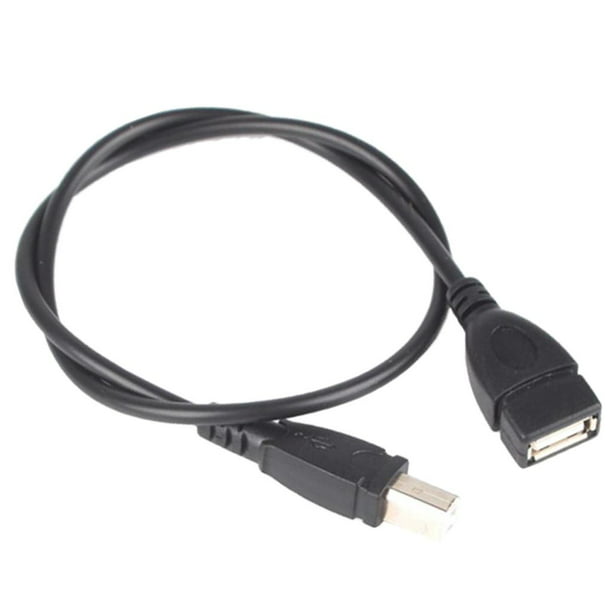 Adaptador de enchufe USB 2,0 tipo A hembra A tipo B, adaptador de escáner  de impresora USB, conector convertidor de sincronización de datos, 2 uds. -  AliExpress