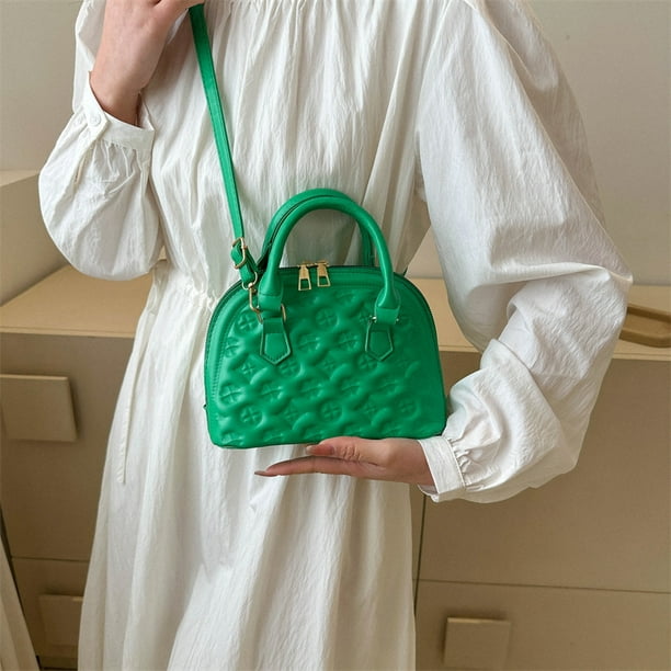 Bolsa De Hombro Bolso de mano para mujer, bolso de mano de cuero PU, bolso  cruzado elegante Simple (verde) Ehuebsd Para Estrenar