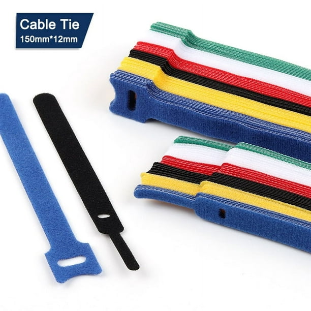 Bridas de plástico reutilizables para cables, bridas de nailon tipo T,  50/100 p