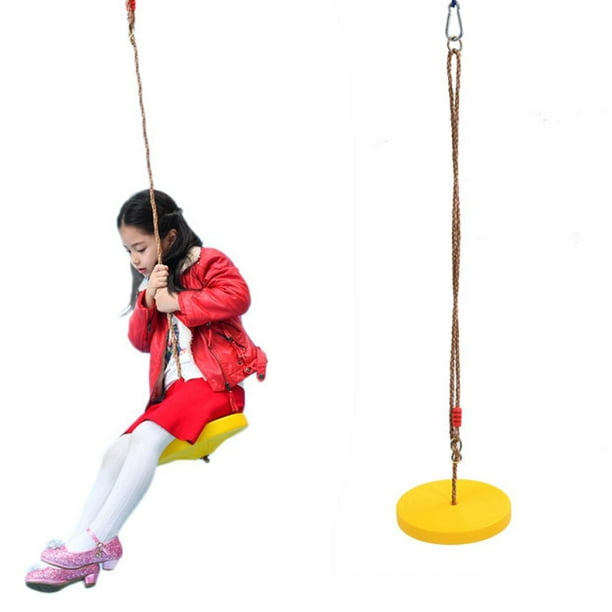 Cuerda de escalada de árbol y asiento de columpio de disco para niños,  accesorios para patio trasero al aire libre