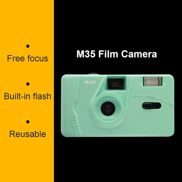 Kodak-cámara no desechable M35, máquina de película retro con flash para  estudiantes, 135